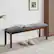 Angle. Costway - Dining Bench Upholstered Entryway Bench Footstool Kitchen w/ Wood Legs - Grey, Brown.