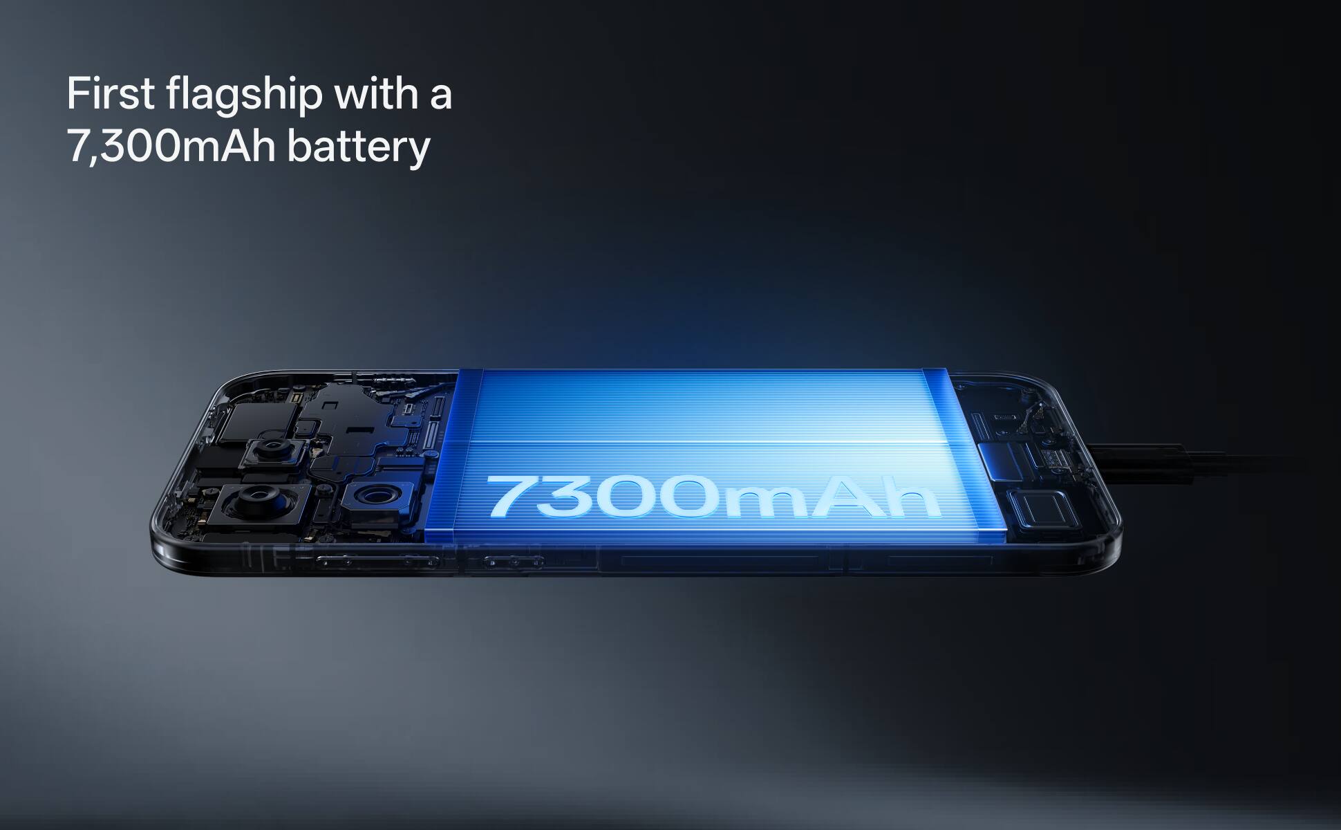 First flagship with a 7,300mAh battery