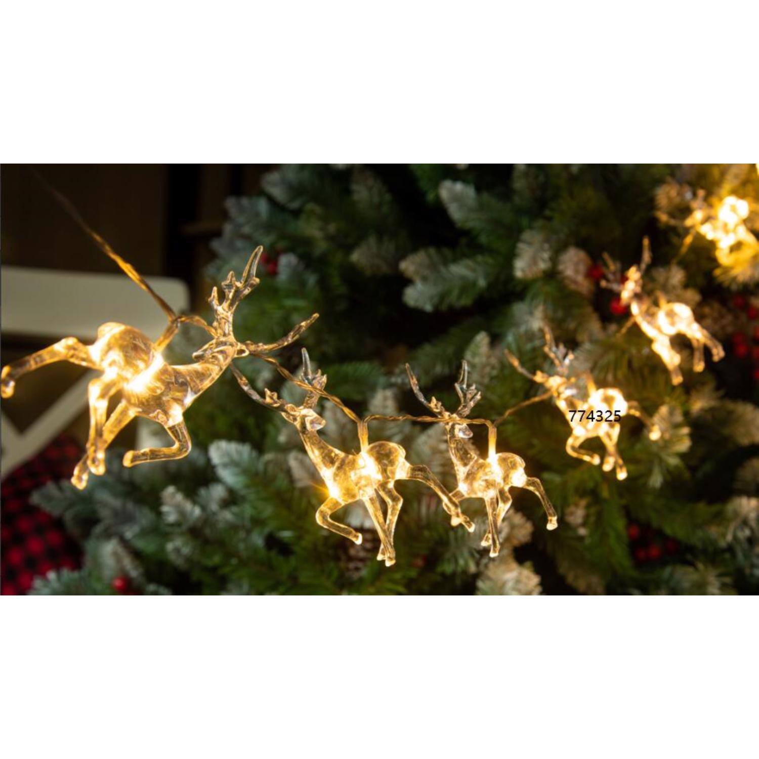 Left. Celebrations - Celebrations LED Micro/5mm Warm White 10 ct String Christmas Lights 17.72 ft..