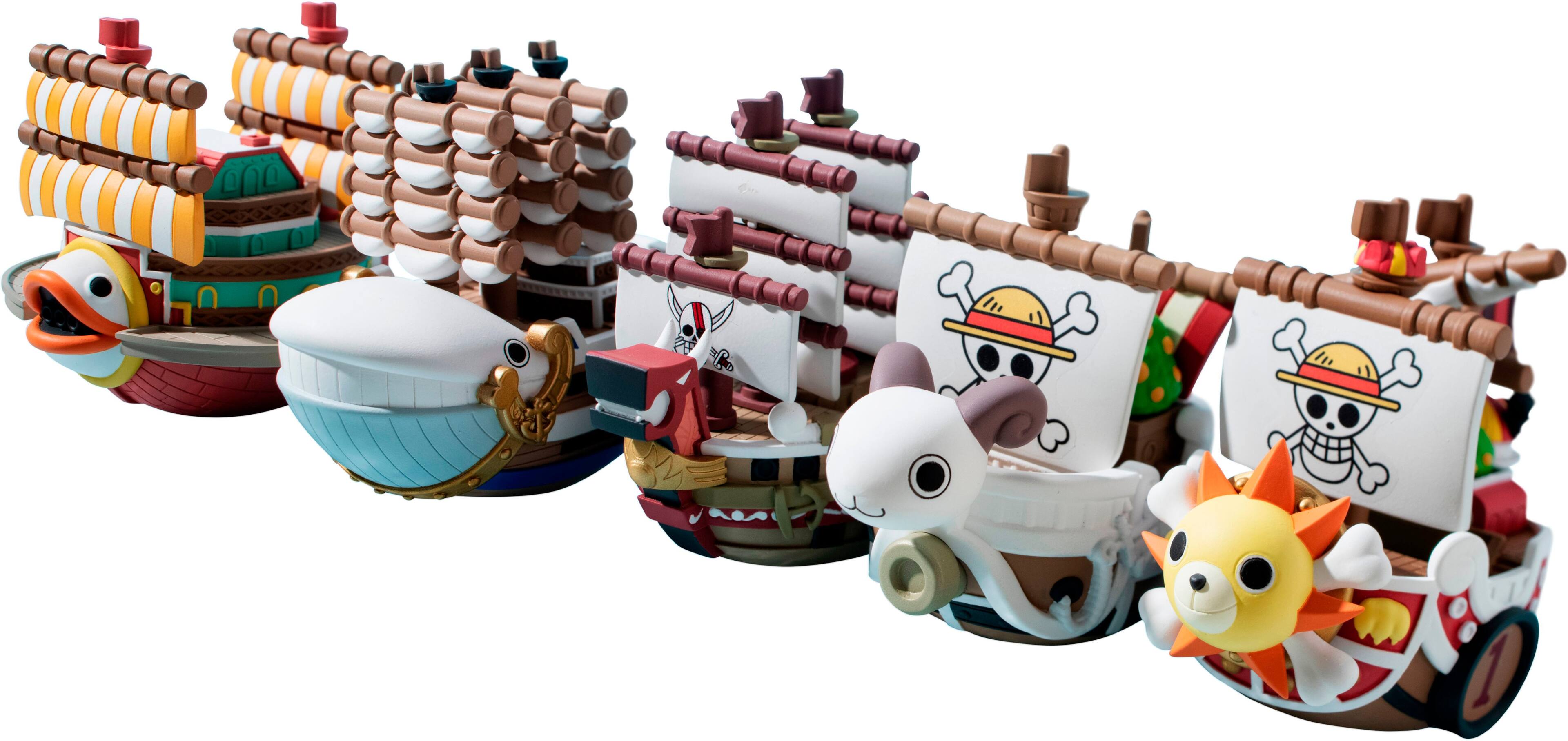 Angle. Bandai - One Piece 2" Grand Line Collection - One Piece - Megahouse Yuracolle Series - Blind Box.