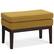 Front. Simpli Home - Carlson Small Ottoman Bench in Marigold - Marigold.
