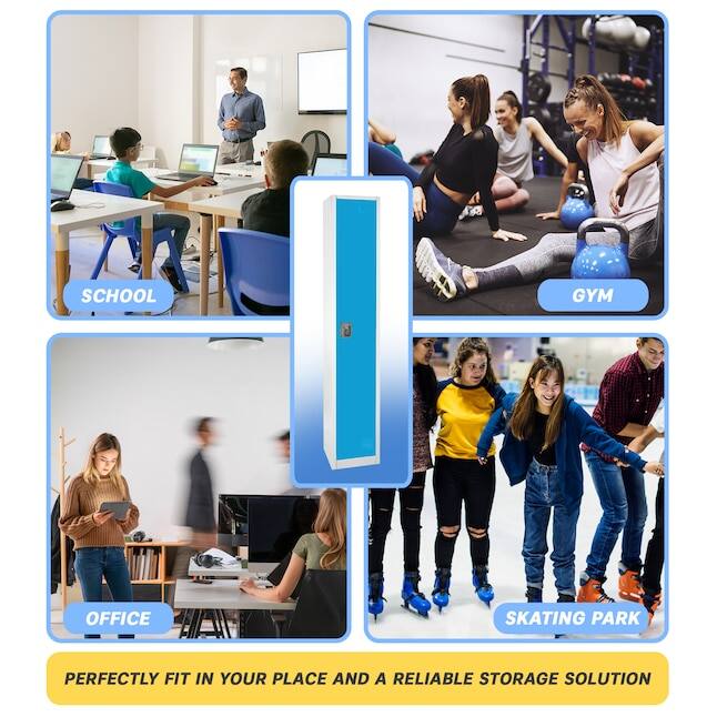 PERFECTLY FIT IN YOUR PLACE AND A RELIABLE STORAGE SOLUTION

SCHOOL
GYM
OFFICE
SKATING PARK