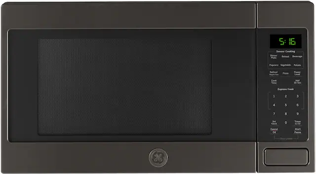 The text on the image is a list of options for the microwave, which include:
1. Sensor Cooking
2. Dinner Reheat
3. Beverage
4. Plate
5. Popcorn
6. Vegetable
7. Potato
8. Defrost
9. Pizza
10. Weight/Time
11. Power Level
12. Cook Time
13. Add 30 Sec
14. Express Cook
15. 1
16. 2
17. 3
18. 4
19. 5
20. 6
21. 7
22. 8
23. 9
24. Set Clock
25. 0
26. Timer On/Off
27. Cancel
28. Start
29. Pause
30. Door Unlock