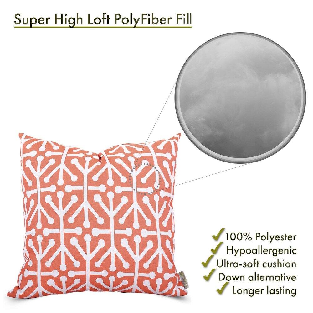 Super High Loft PolyFiber Fill

- 100% Polyester
- Hypoallergenic
- Ultra-soft cushion
- Down alternative
- Longer lasting