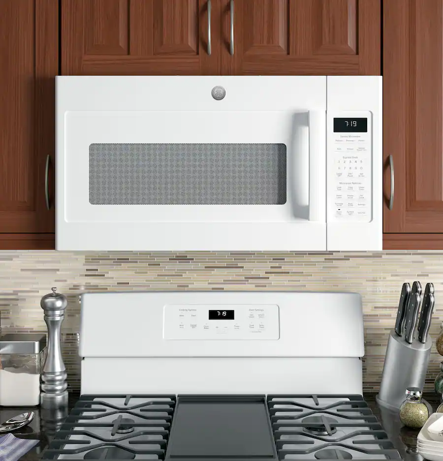 GE 1.9 Cu. Ft. Over the Range Microwave with Sensor Cooking and Steam ...