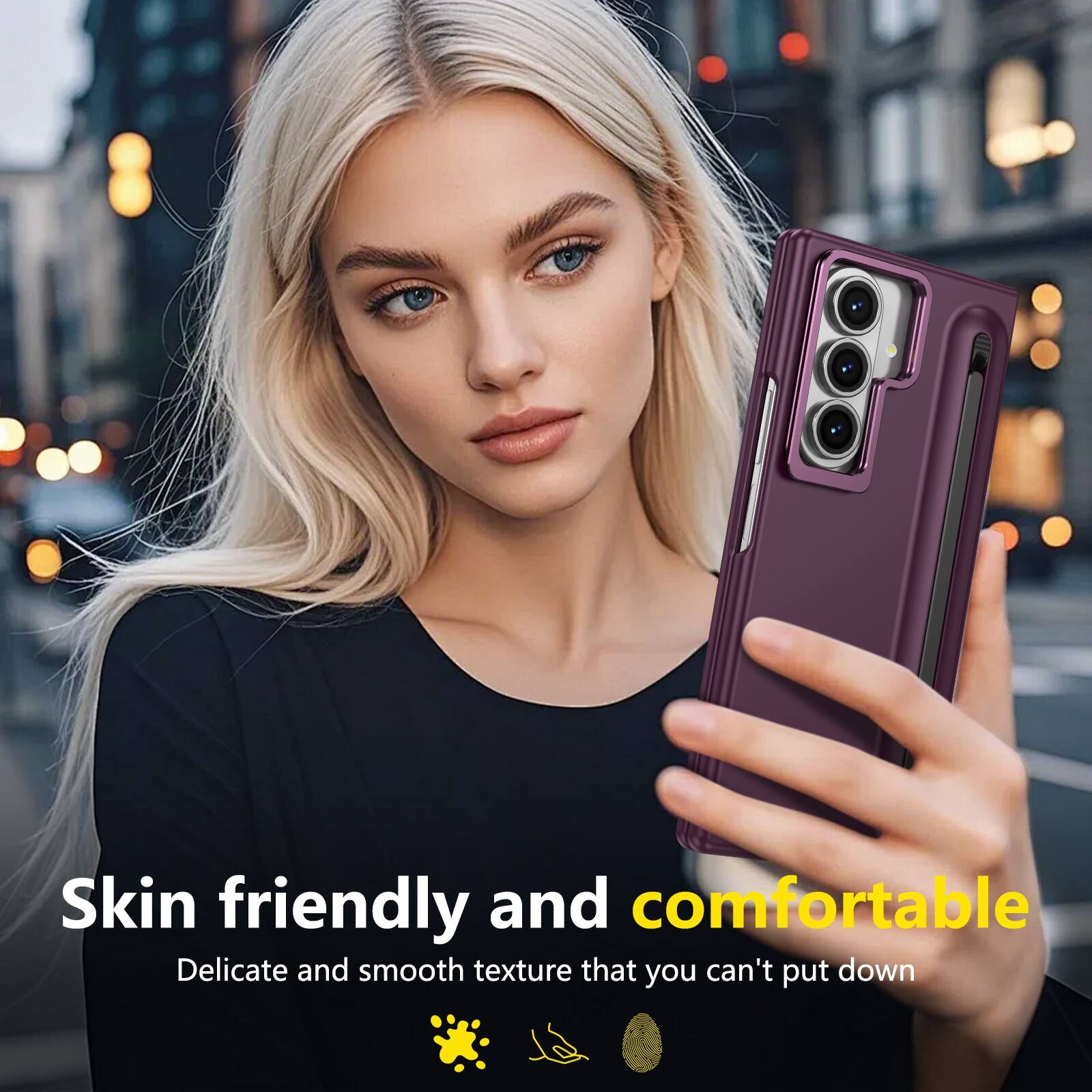 Skin friendly and comfortable  
Delicate and smooth texture that you can't put down