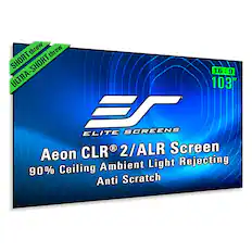 - SHORT throw
- ULTRA-SHORT throw
- 16:9
- 103"
- ELITE SCREENS
- Aeon CLR® 2/ALR Screen
- 90% Ceiling Ambient Light Rejecting
- Anti Scratch