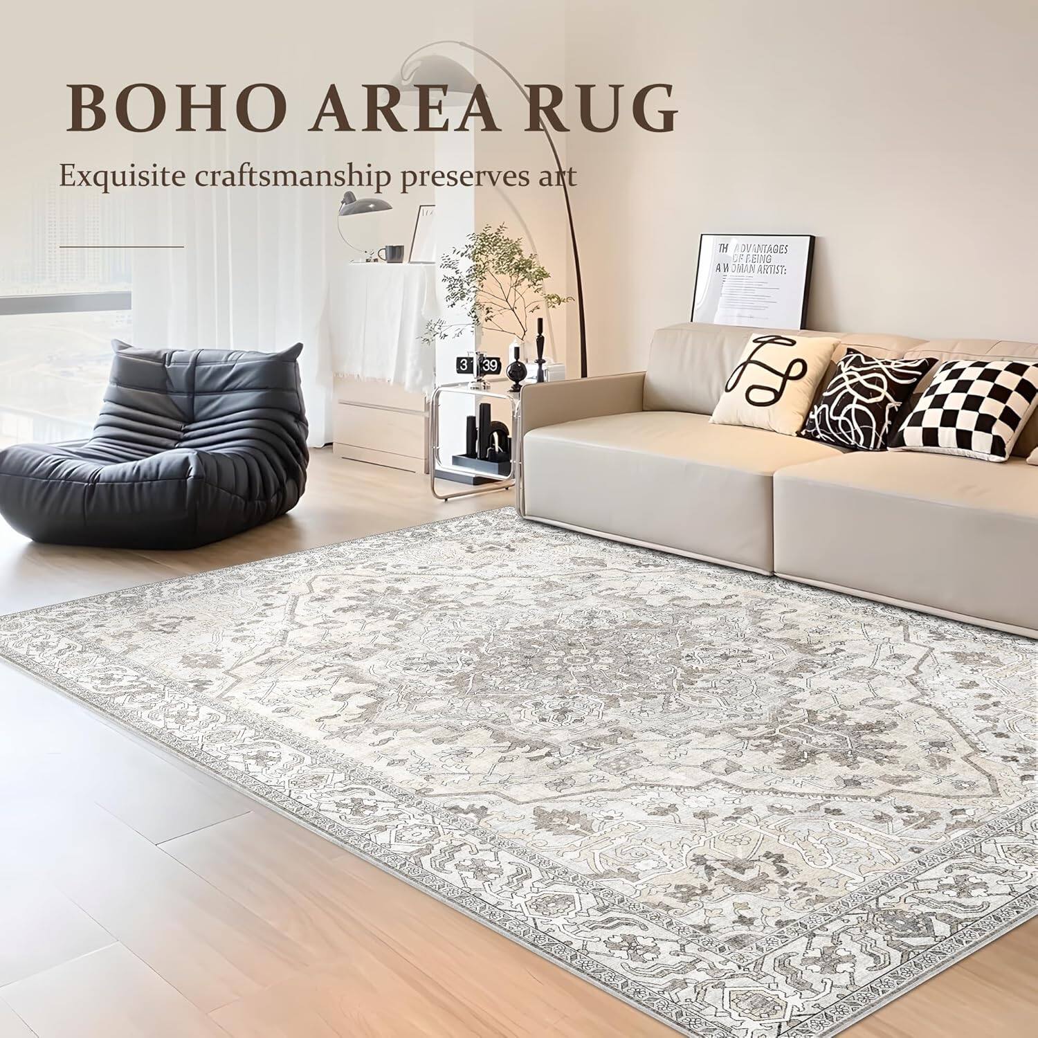 BOHO AREA RUG  
Exquisite craftsmanship preserves art  

THE ADVANTAGES  
OF A UNIQUE ARTIST