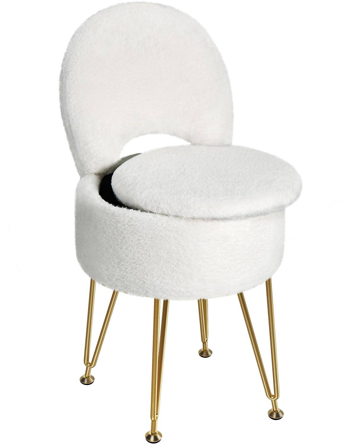 White 13"D x 13"W x 17.7"H