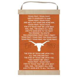 Jardine - Texas Longhorns Fight Song Banner Sign - Orange