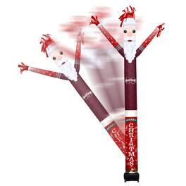 Sporticulture - Mississippi State Bulldogs Santa Claus Inflatable Crazy Sports Fan - Red