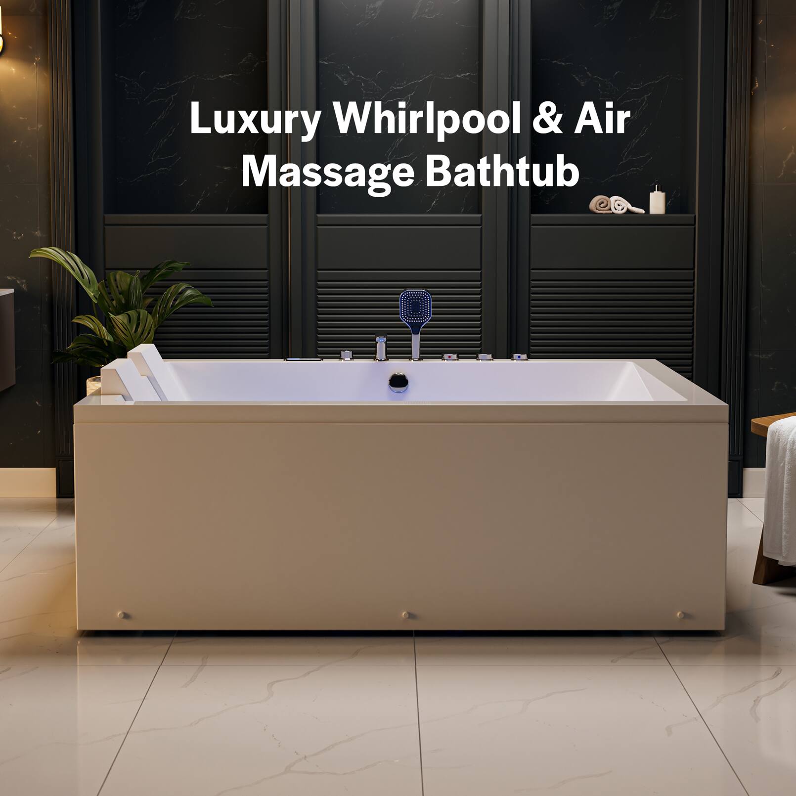Luxury Whirlpool & Air Massage Bathtub