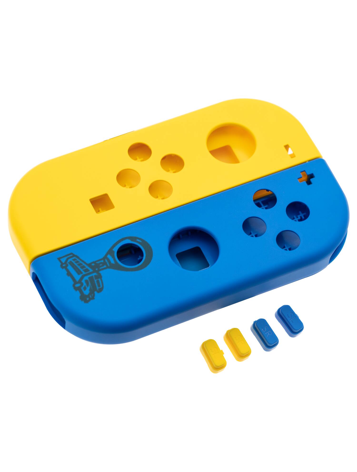 Alt View 1. MobileSentrix - Housing Shell Compatible For Nintendo Switch Joy Con Controller - Yellow & Blue - Yellow/Blue.