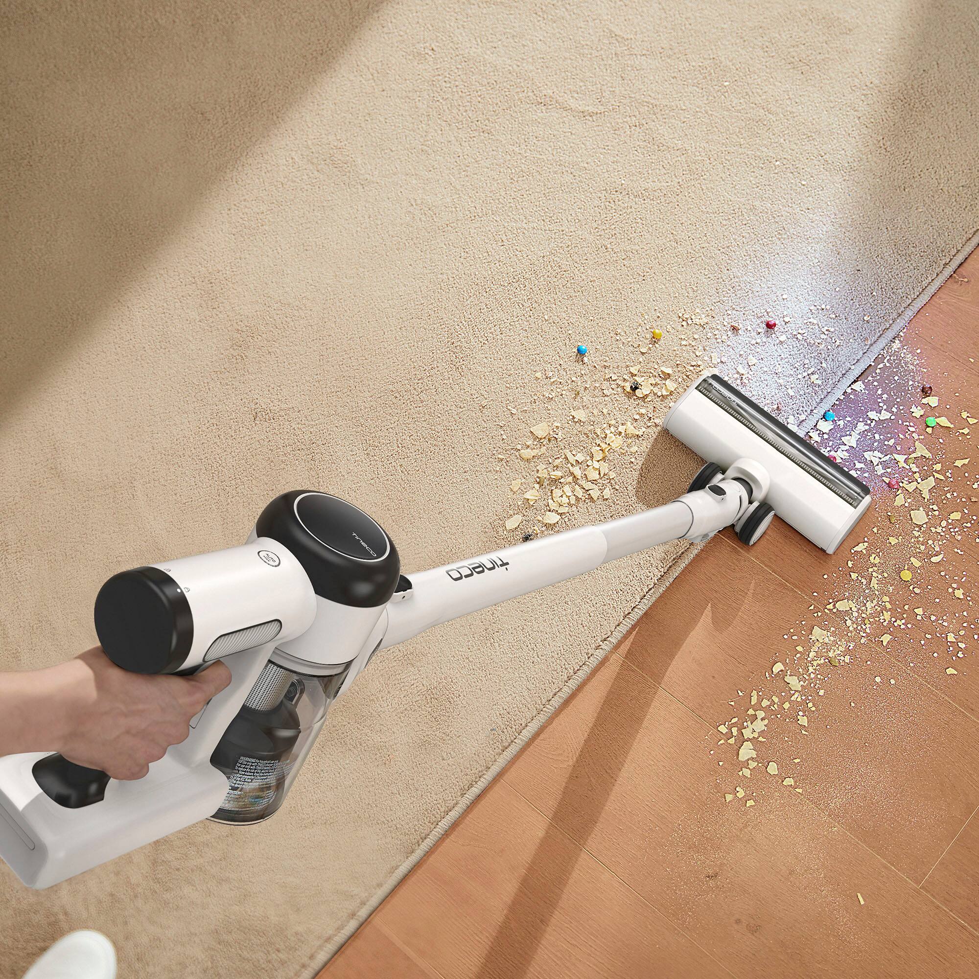 Left. Tineco - Restored Pure One X Pet Smart Cordless Vacuum (Refurbished) - White.