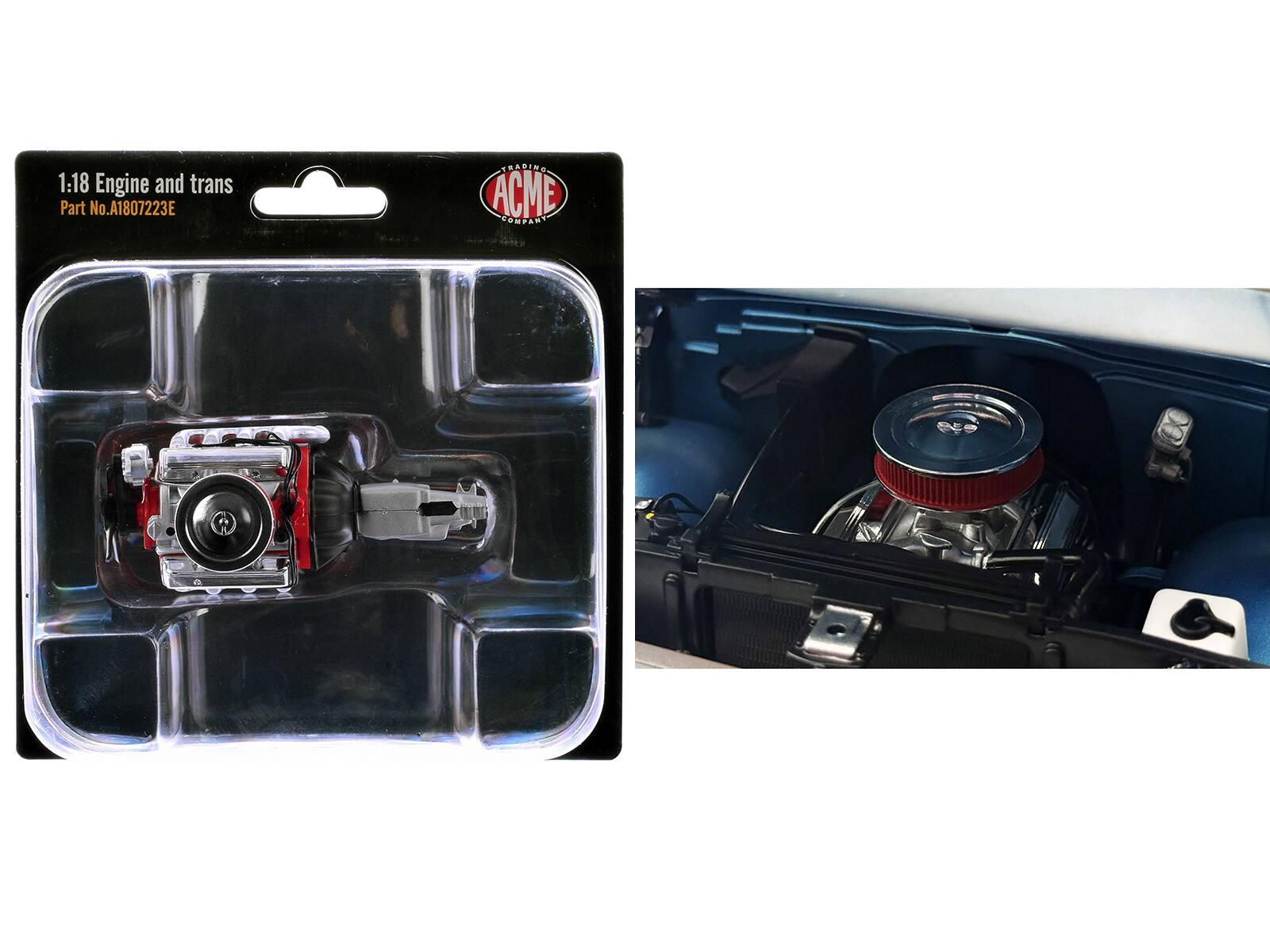 Small Block 350 Engine and Transmission Replica from 