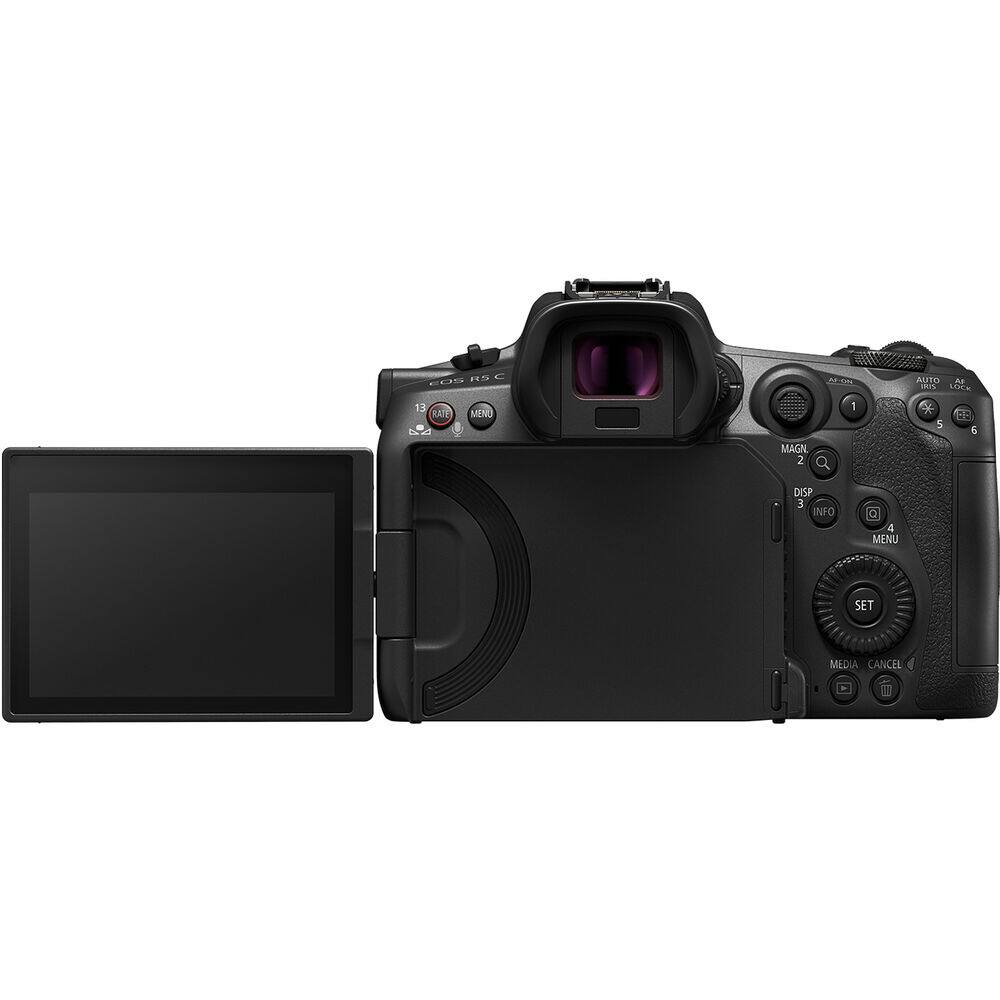 EOS R5

AF-ON
AUTO
AF
1
2
3
4
5
6

MAGN.
DISP

INFO
MENU
SET

MEDIA
CANCEL