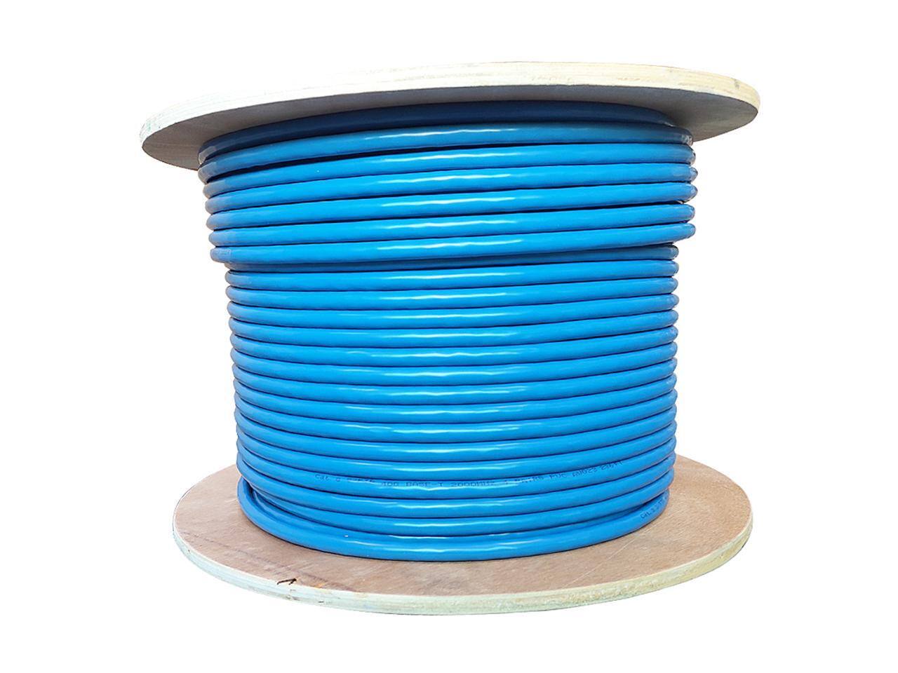 Alt View 1. Nippon Labs - Nippon Labs Cat8 Ethernet Cable 300ft - Blue, 2GHz, 40G, 23AWG, S/FTP Shielded, PVC, Solid Conductor.