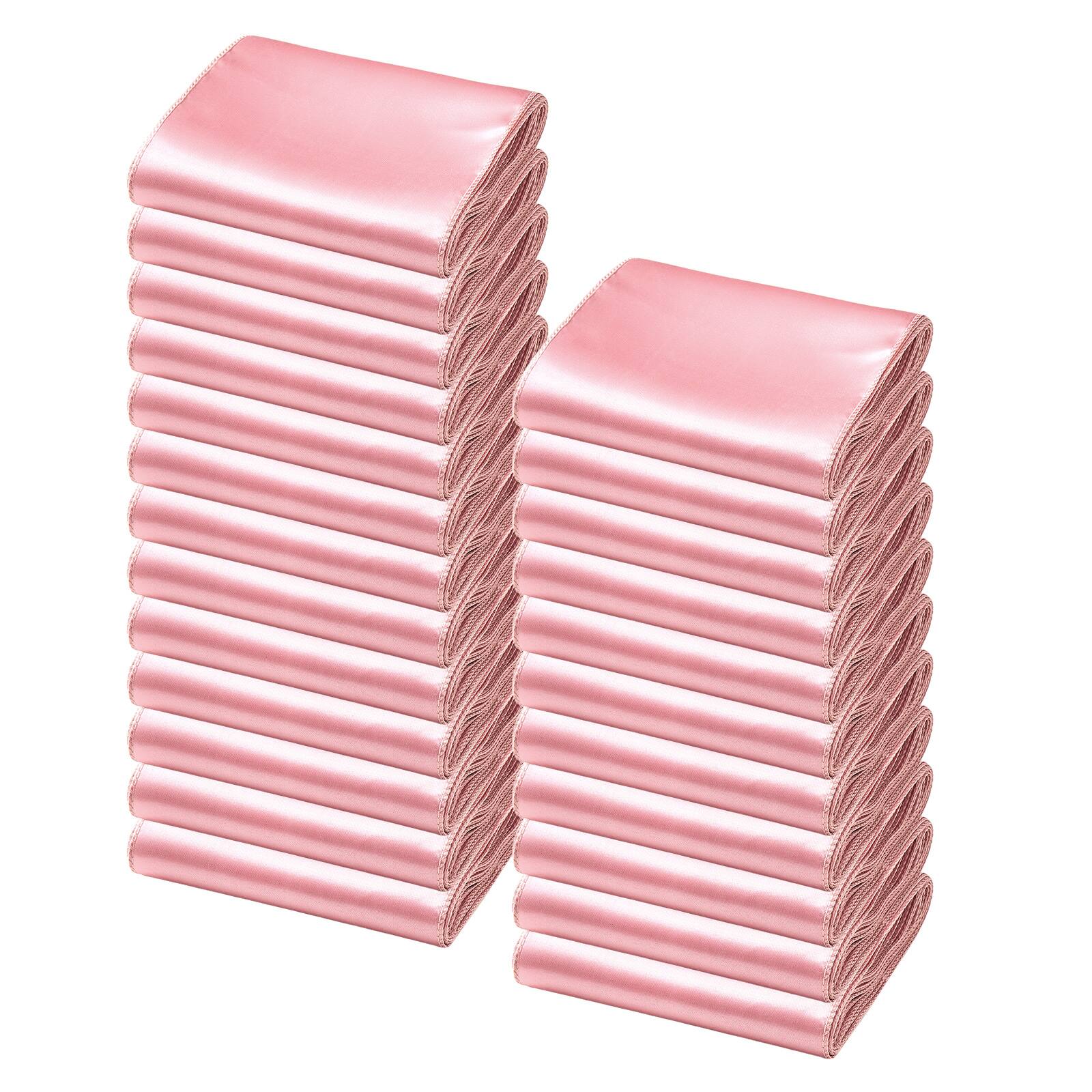 Alt View 5. VEVOR - Satin Chair Sashes Bows, 50PCS Chair Ribbon Ties Back Sash, 7 x 108 inch, Rose Gold Wedding Reception Decoration - Rose Gold.