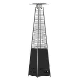 Emma + Oliver - Outdoor Patio Heater - 7.5 Feet Round Steel Patio Heater - 42,000 BTU's - Black