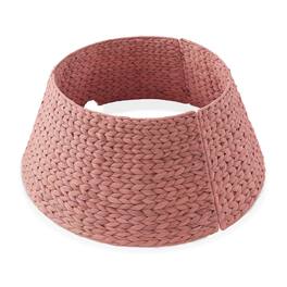 Casafield - Water Hyacinth Christmas Tree Collar with Cord Cut Out - Pink
