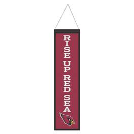 WinCraft - Arizona Cardinals 8" x 32" Slogan Wool Banner - Multicolor