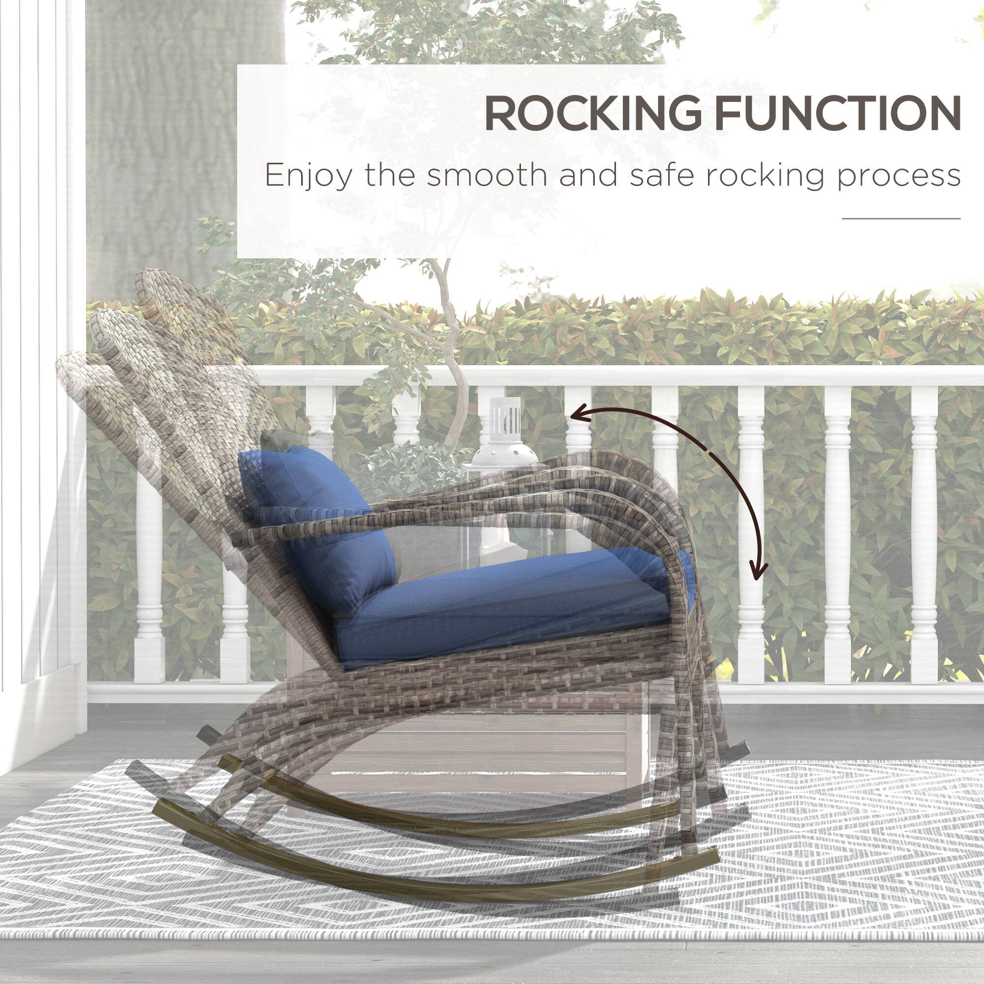ROCKING FUNCTION  
Enjoy the smooth and safe rocking process