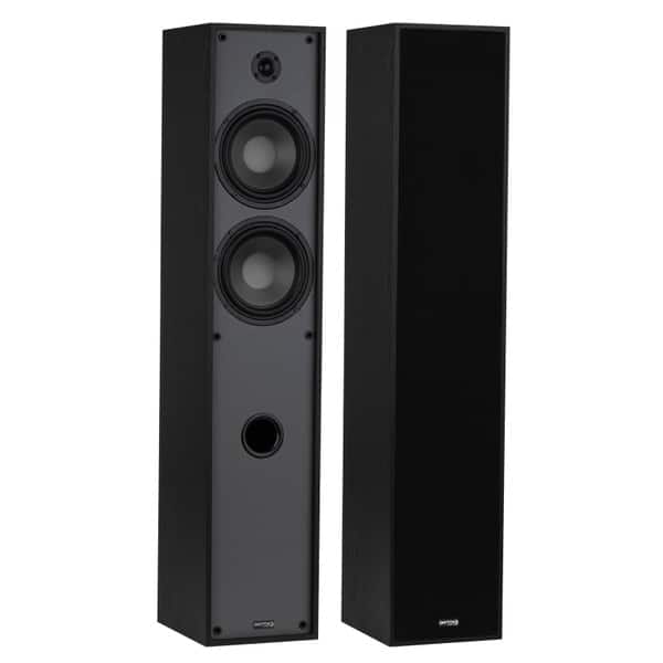 Dayton Audio - Classic T65 Floor-Standing Tower Speaker Pair Black