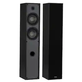 Dayton Audio - Classic T65 Floor-Standing Tower Speaker Pair Black