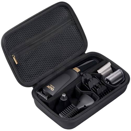 Front. DORLUKFU - Travel Carrying Hair Trimmer Case for Electric Body Hair Trimmer; Hard Protective Bag Organizer for Beard Body Bikini.