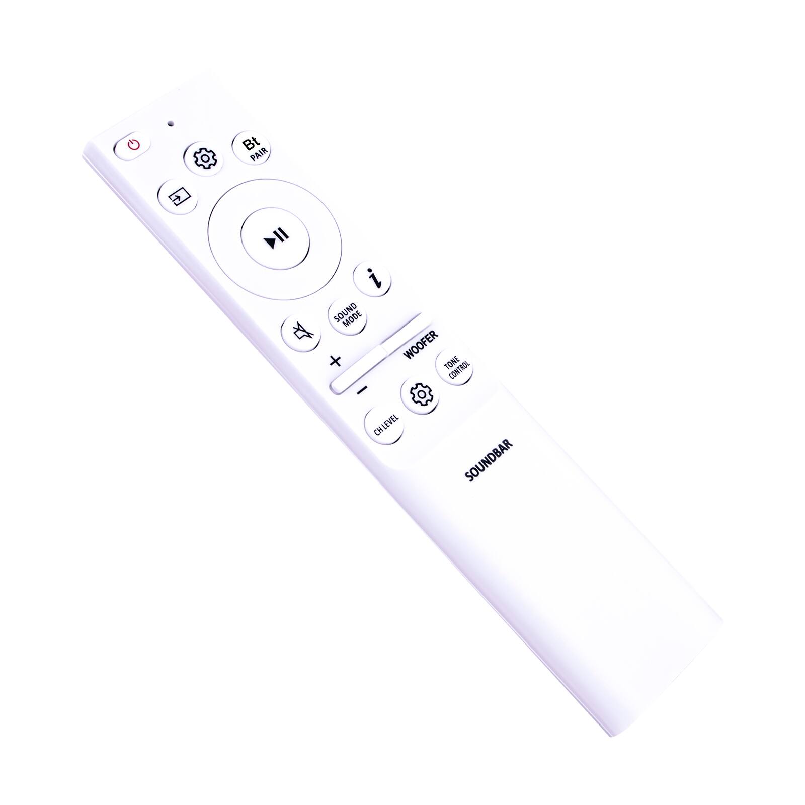 Bt PAIR > II i SOUND MODE 4 WOOFER + TONE CONTROL CH LEVEL SOUNDBAR