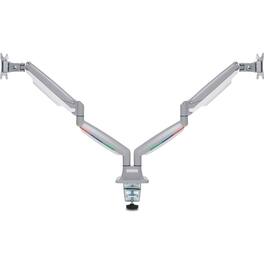 Kensington - SmartFit Mounting Arm for Monitor - 2 Display(s) Supported - 32" Screen Support - 39.60 lb Load - Silver Gray