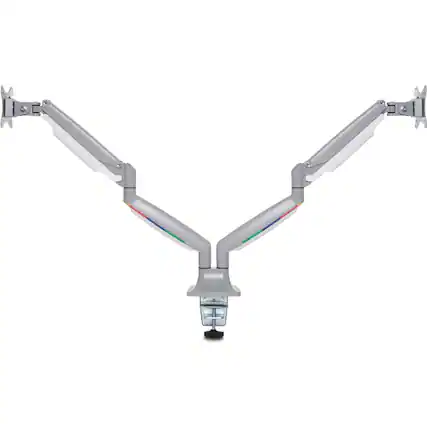 Front. Kensington - Kensington SmartFit Mounting Arm for Monitor - Silver Gray - 2 Display(s) Supported - 32" Screen Support - 39.60 lb Load - Silver Gray.