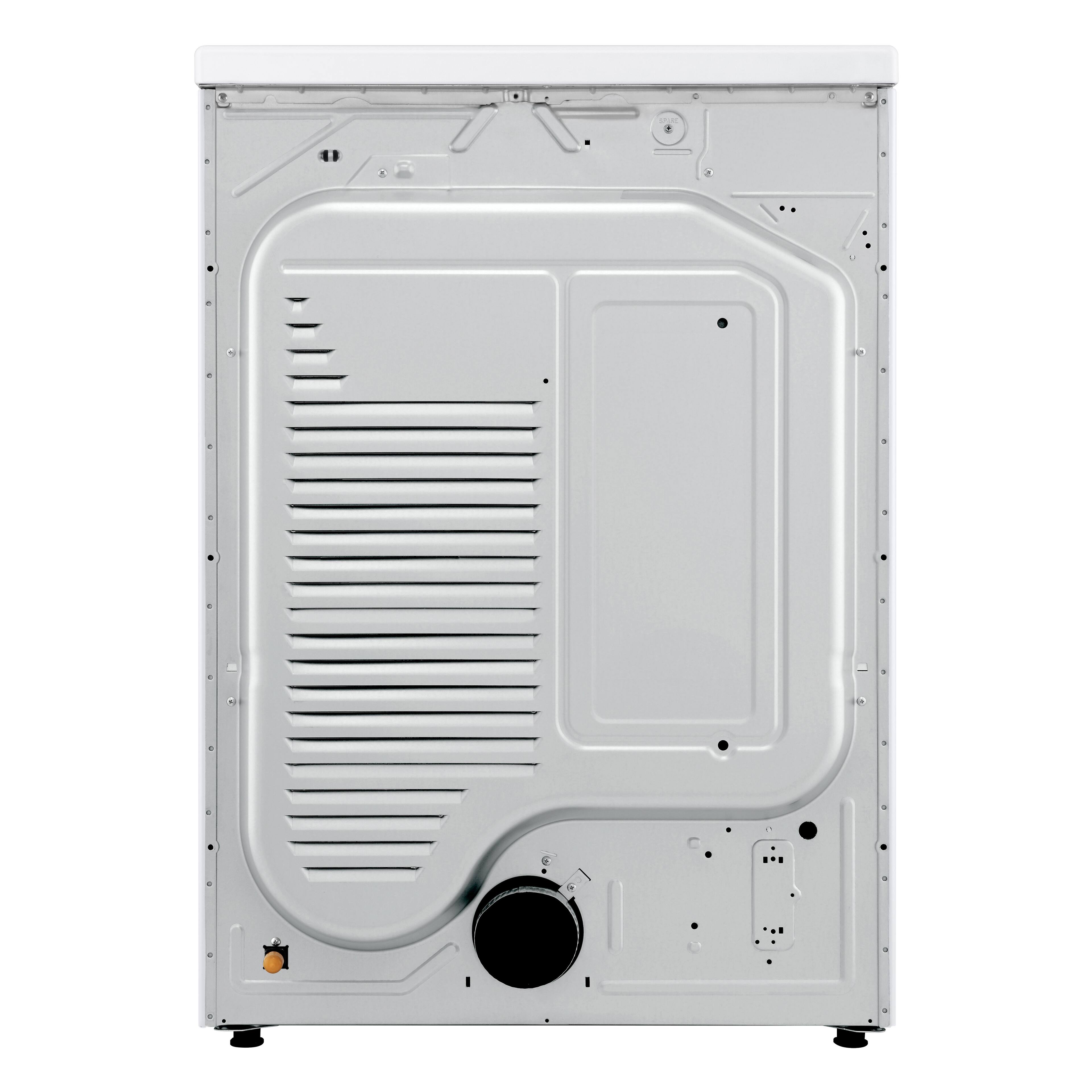 Alt View 12. LG - 7.4 Cu. Ft. Ultra Large Stackable Smart Gas Dryer with AI Sensor Dry and LoDecibel Quiet Operation - White.