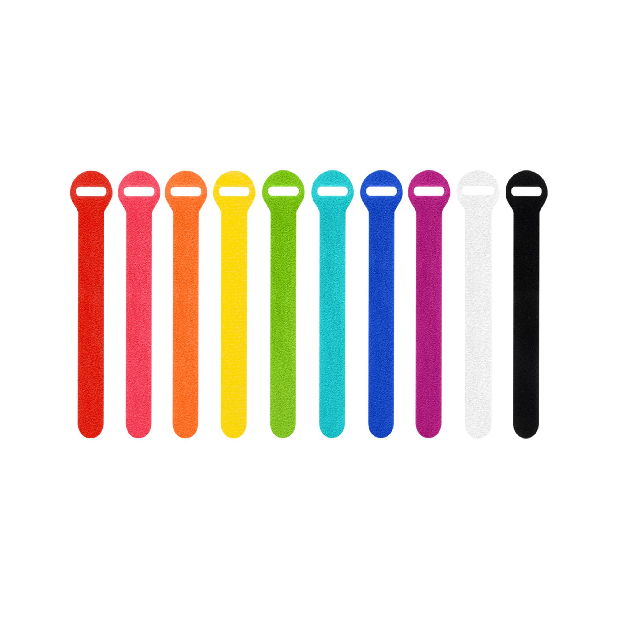 Wrap It Storage Self Gripping Cable Ties 5 inch (20 Pack) Multi Color ...