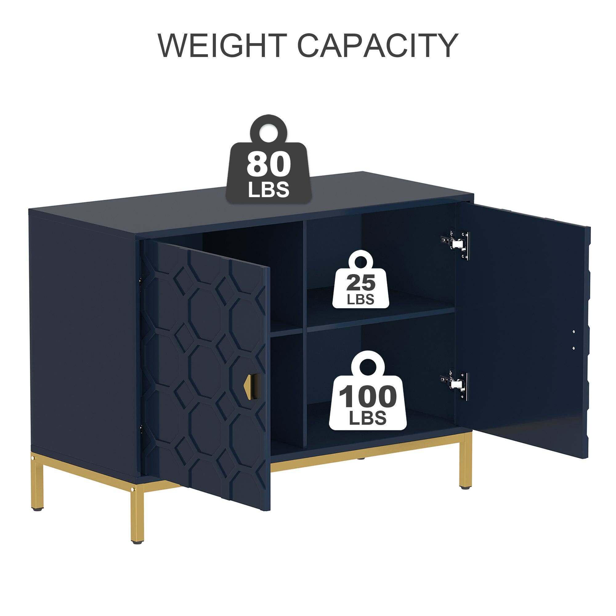WEIGHT CAPACITY
80 LBS
25 LBS
100 LBS
