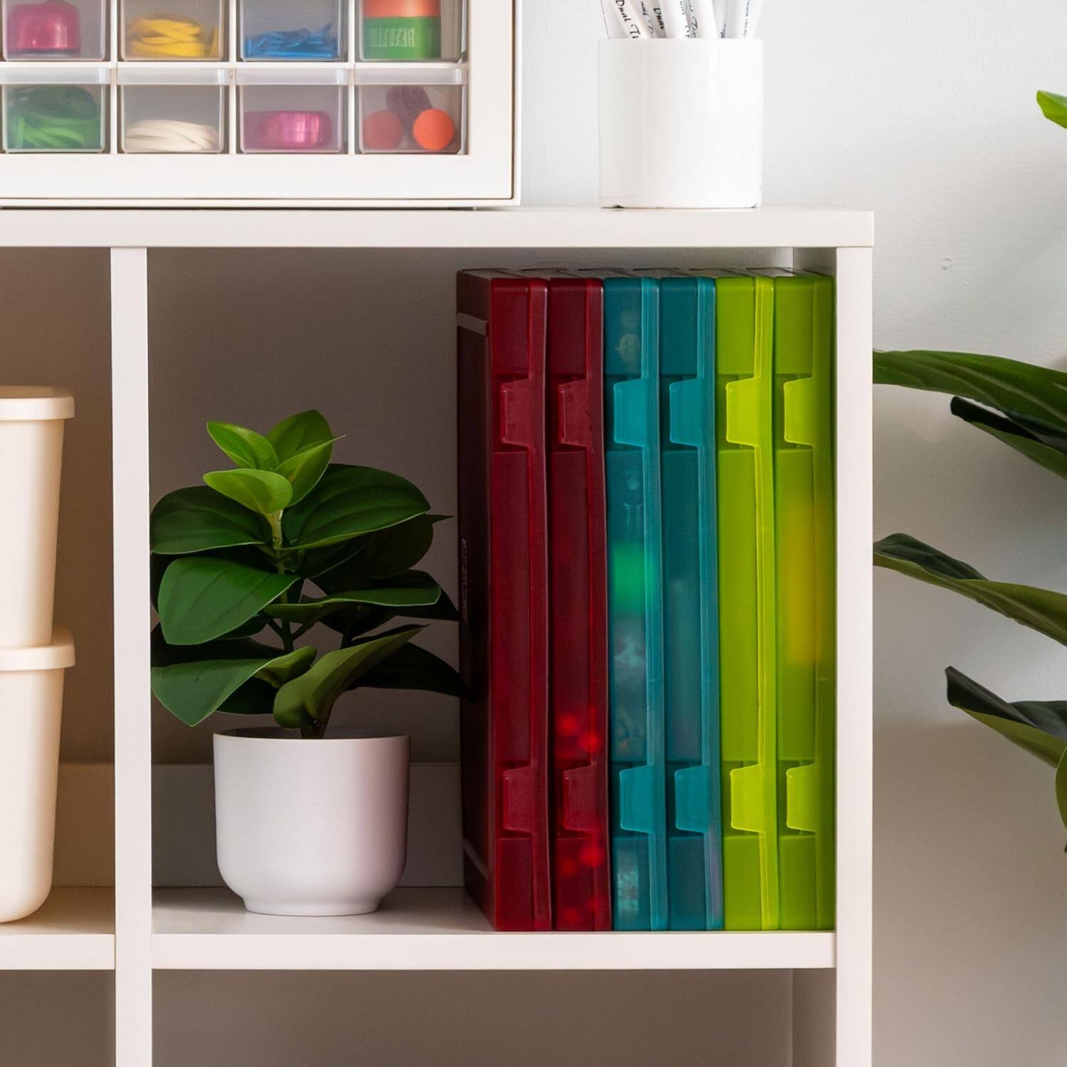Alt View 5. IRIS USA - IRIS A4 File Box Paper Cases for Letter Paper, Portable & Stackable, Multicolor, 6Pk.
