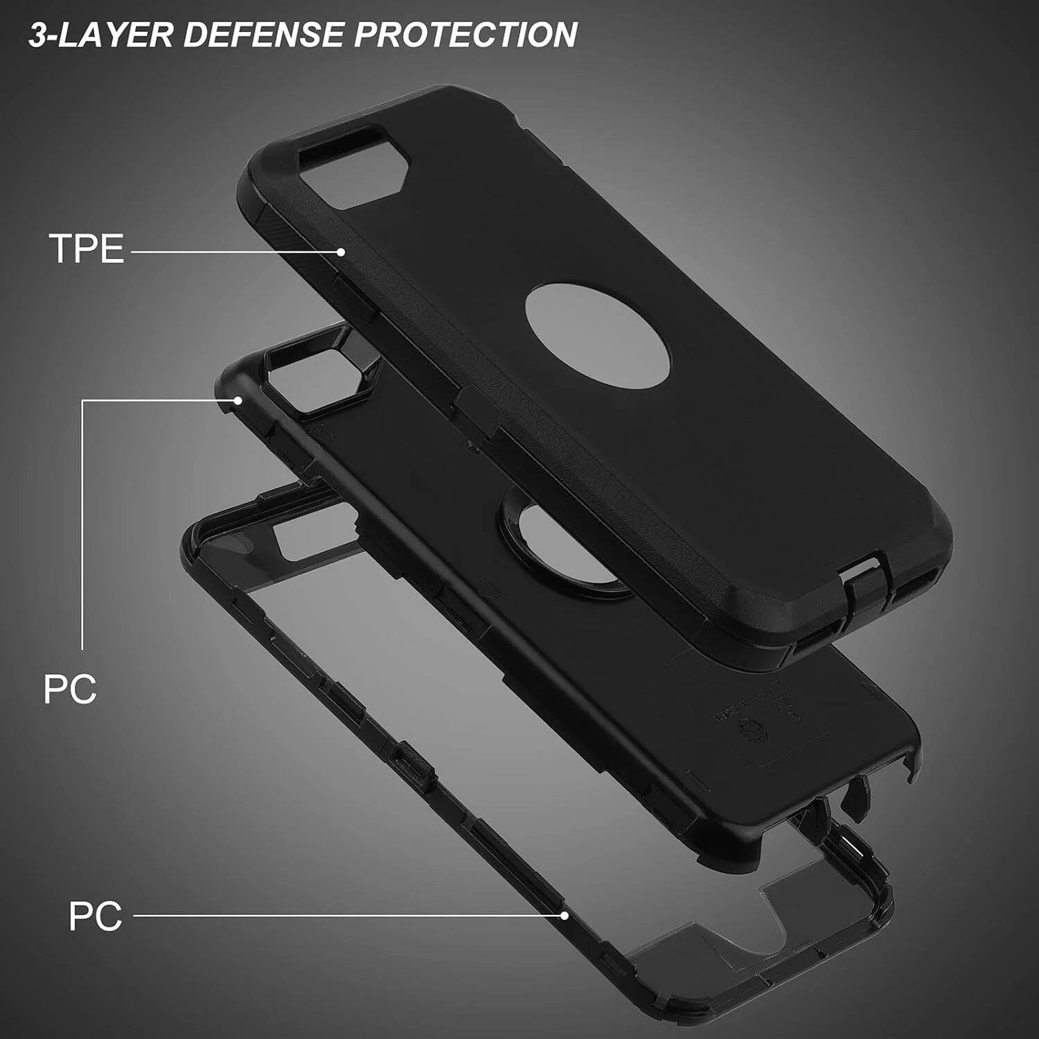 3-LAYER DEFENSE PROTECTION TPE PC PC
