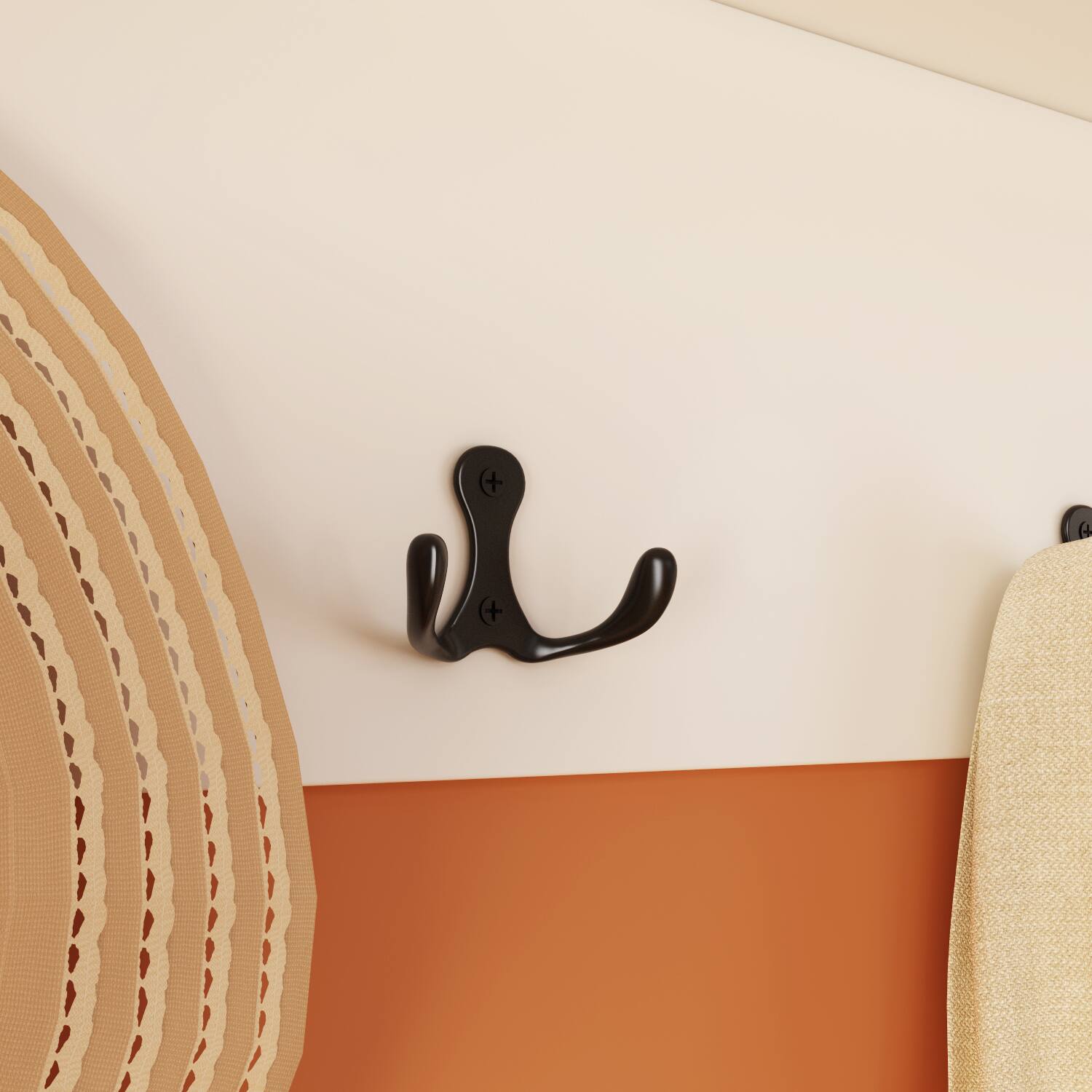 Alt View 8. FUFU&GAGA - Entryway Storage Bench with Cushion and Wall Hooks Organizer with Shelf for Shoes Coats and Daily Essentials - White.