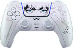 Front. Sony Interactive Entertainment - DualSense Wireless Controller – LISA Limited Edition - For PS5, PC, Mac & Mobile - White.