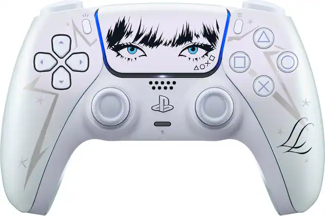 Front. Sony Interactive Entertainment - DualSense Wireless Controller – LISA Limited Edition - For PS5, PC, Mac & Mobile - White.
