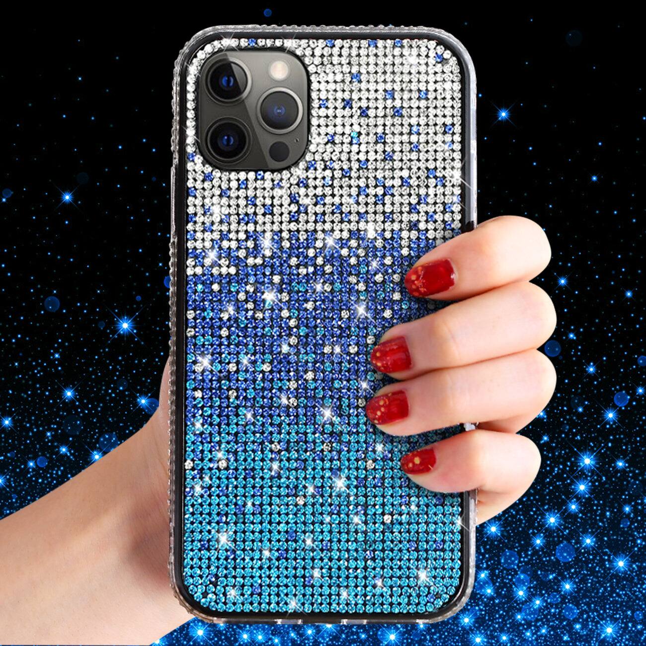 Reiko - Design Diamond Case For Apple Iphone 12 /Iphone 12 Pro In - Blue