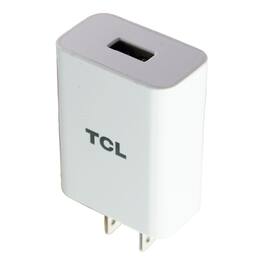 TCL - Adaptive Output Single USB Port Travel Charger Wall Adapter - 5V/3A - White