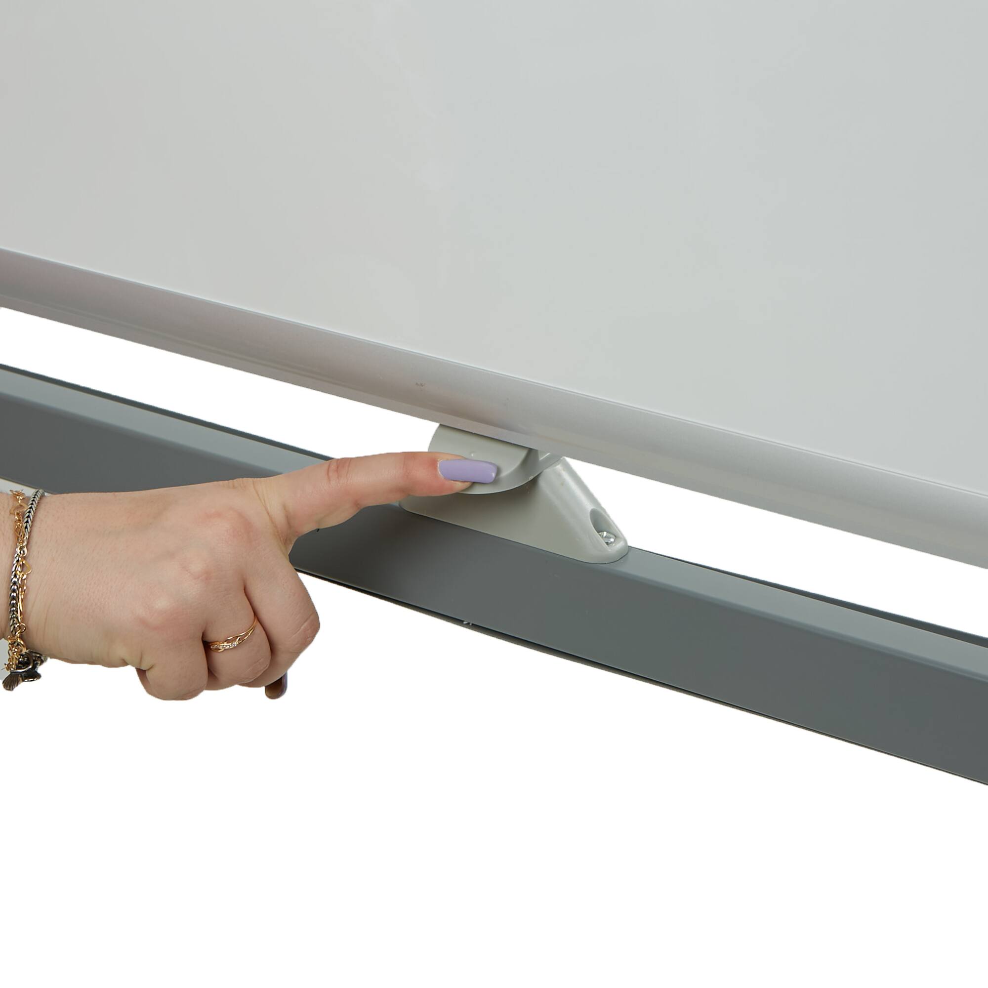 Mind Reader Rolling DoubleSided Dry Erase Board, Board Size 47 x 35.5, Overall Size