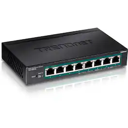 Trendnet - 8-Port Gigabit EdgeSmart PoE+ Switch, 8 x Gigabit PoE+ Ports, 64W PoE Power Budget, Managed PoE+ Switch, Wall - Unknown