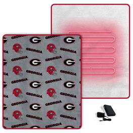 Pegasus - Georgia Bulldogs Scattered Logos 60" x 70" Heated Blanket - Multicolor