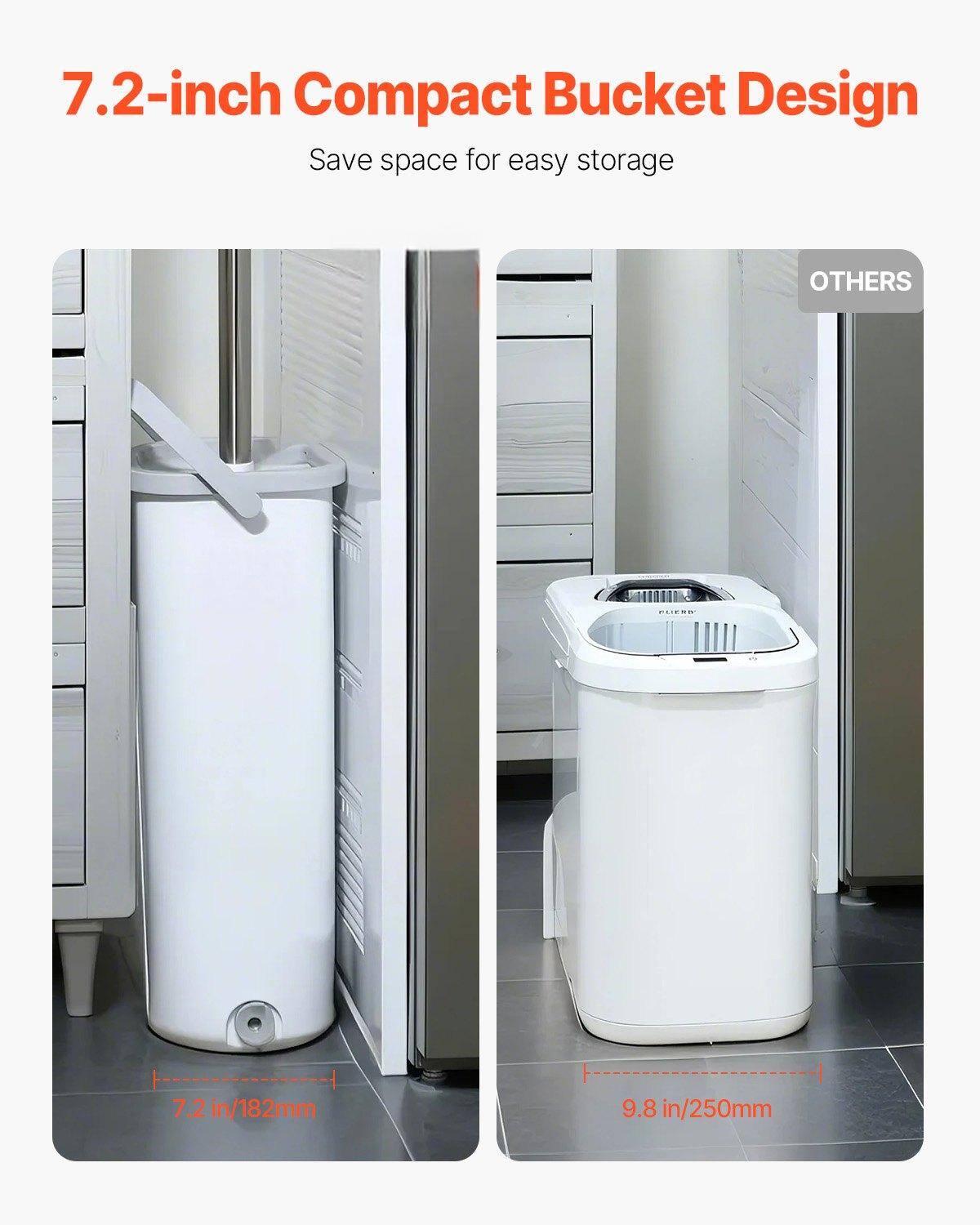 7.2-inch Compact Bucket Design  
Save space for easy storage  

7.2 in/182mm  

9.8 in/250mm  

OTHERS