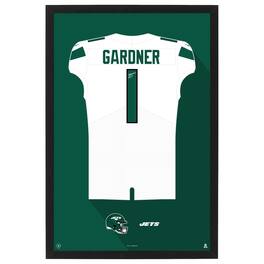 Sporticulture - Ahmad Sauce Gardner Away Jersey Framed Art Print - White