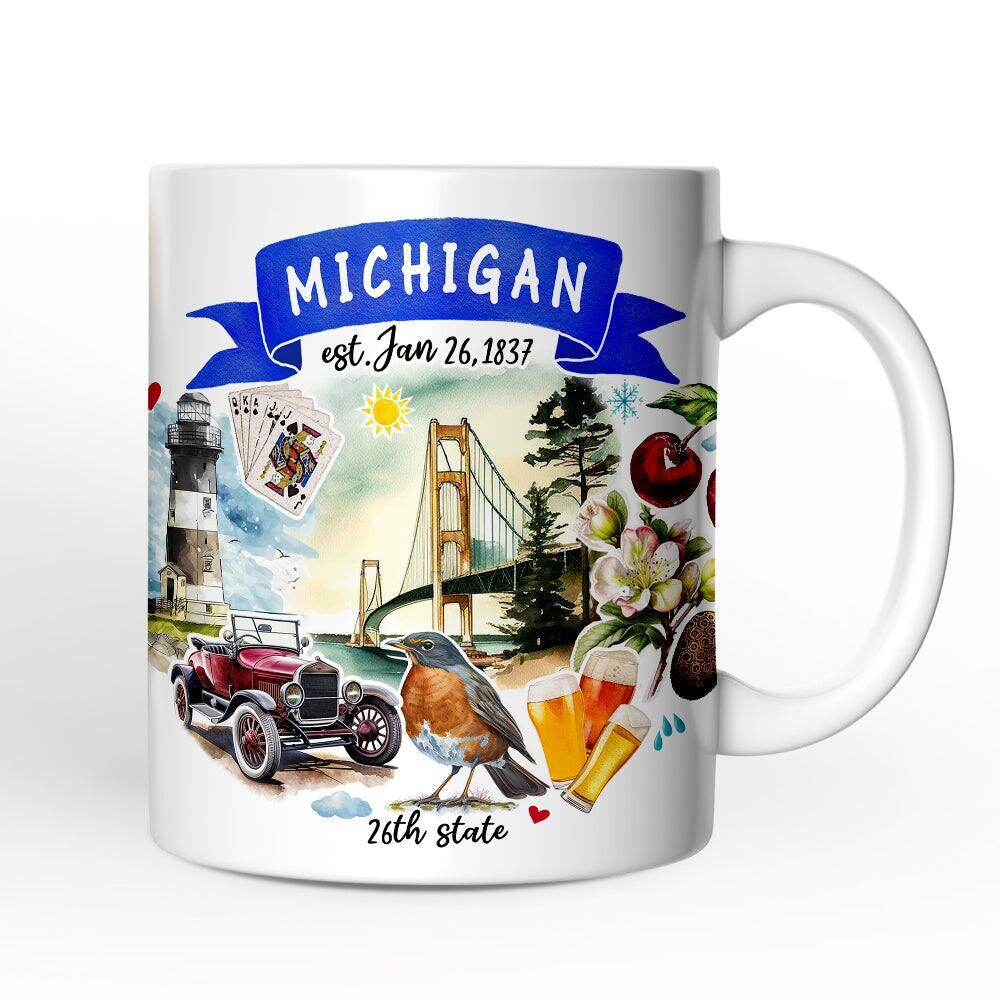 MICHIGAN  
est. Jan 26, 1837  
26th state