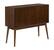 Angle. Adore Decor - Brookline Classic 2-Door Cabinet - Walnut Brown.