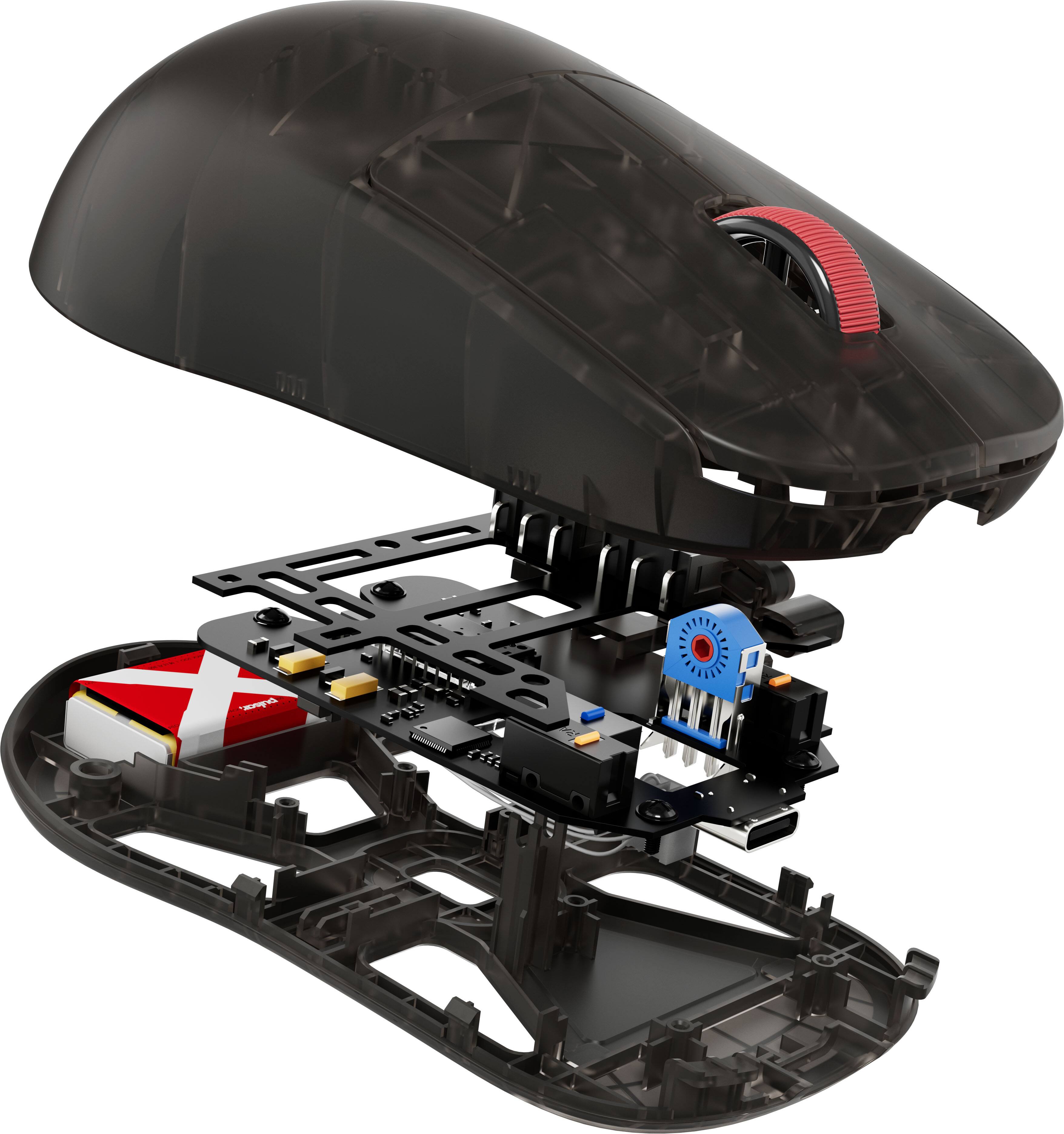 Alt View 5. Pulsar - X2H Mini Wireless Gaming Mouse - Clear Black.